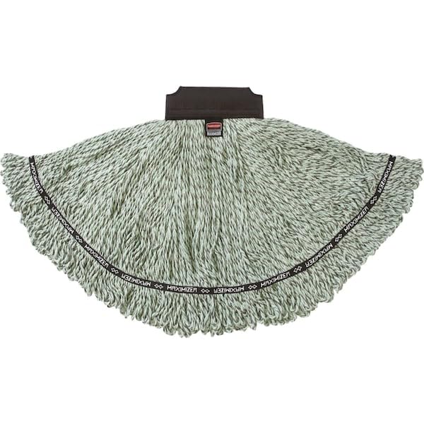 Rubbermaid Commercial 1924815 Maximizer Mop Head, Microfiber Blend, Medium, Green, for Commercial/Professional Cleaning/Mopping - Image 5