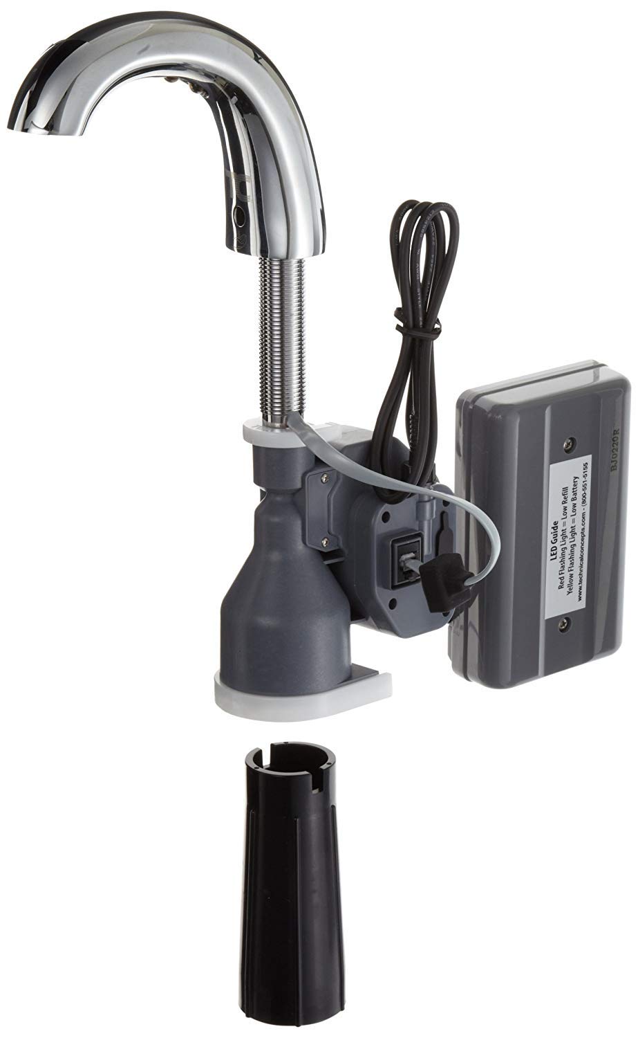 Rubbermaid Commercial One-Shot Foam Soap Dispenser, Low Profile Metal, Polished Chrome (FG4870465) - Image 3