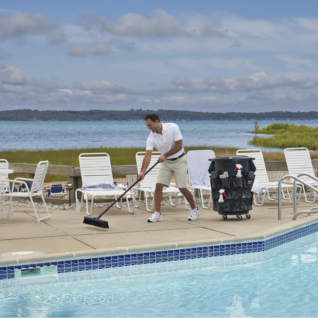 Rubbermaid Commercial Products Brute Caddy Bag, Black, Cleaning Tool and Supply Organizer for Brute Trash Cans - Image 5