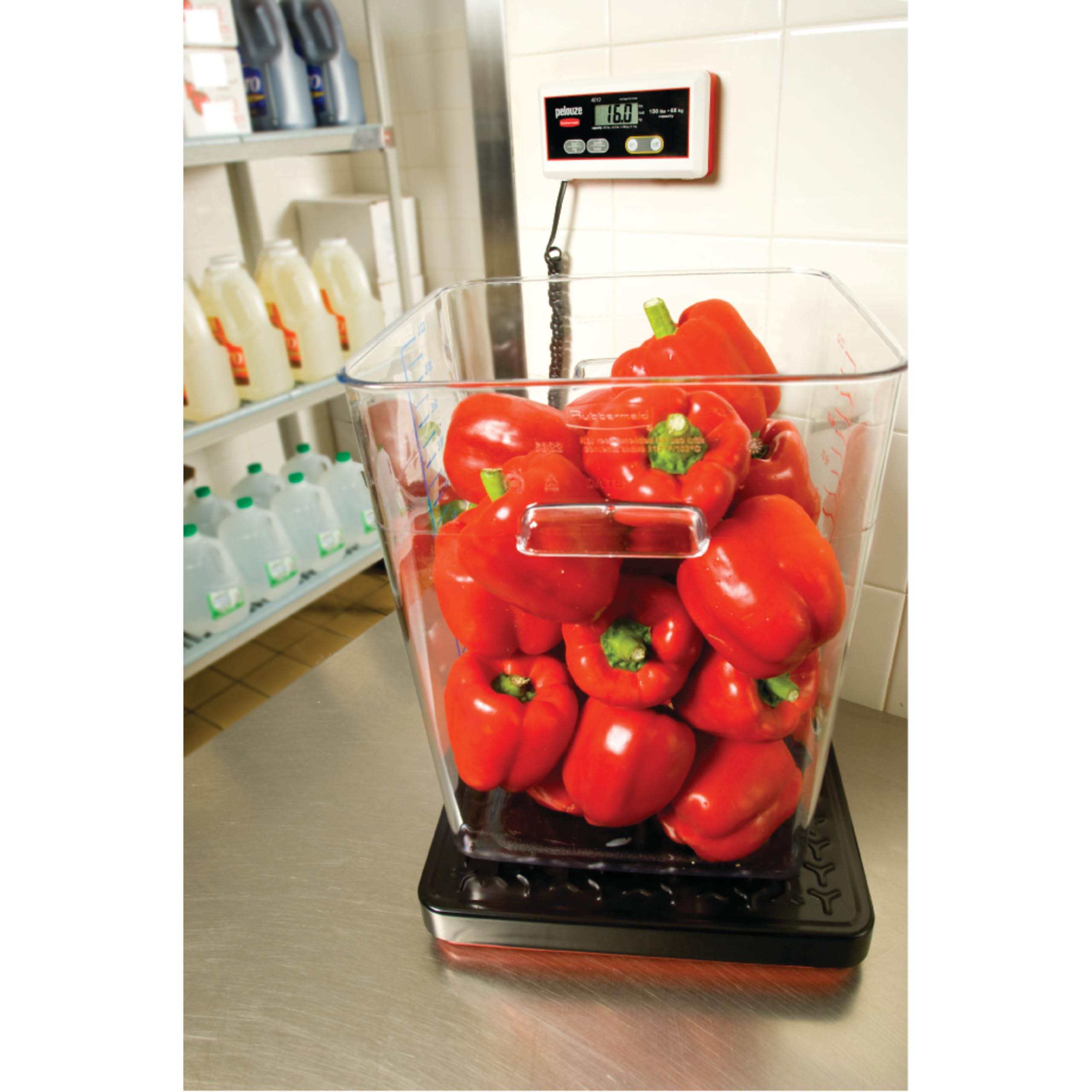 Rubbermaid Commercial Products Digital Receiving Scale 150-Pound Capacity Heavy-Duty Non-Skid Shipping Postal and Food Scale for Kitchen/Restaurant - Image 4