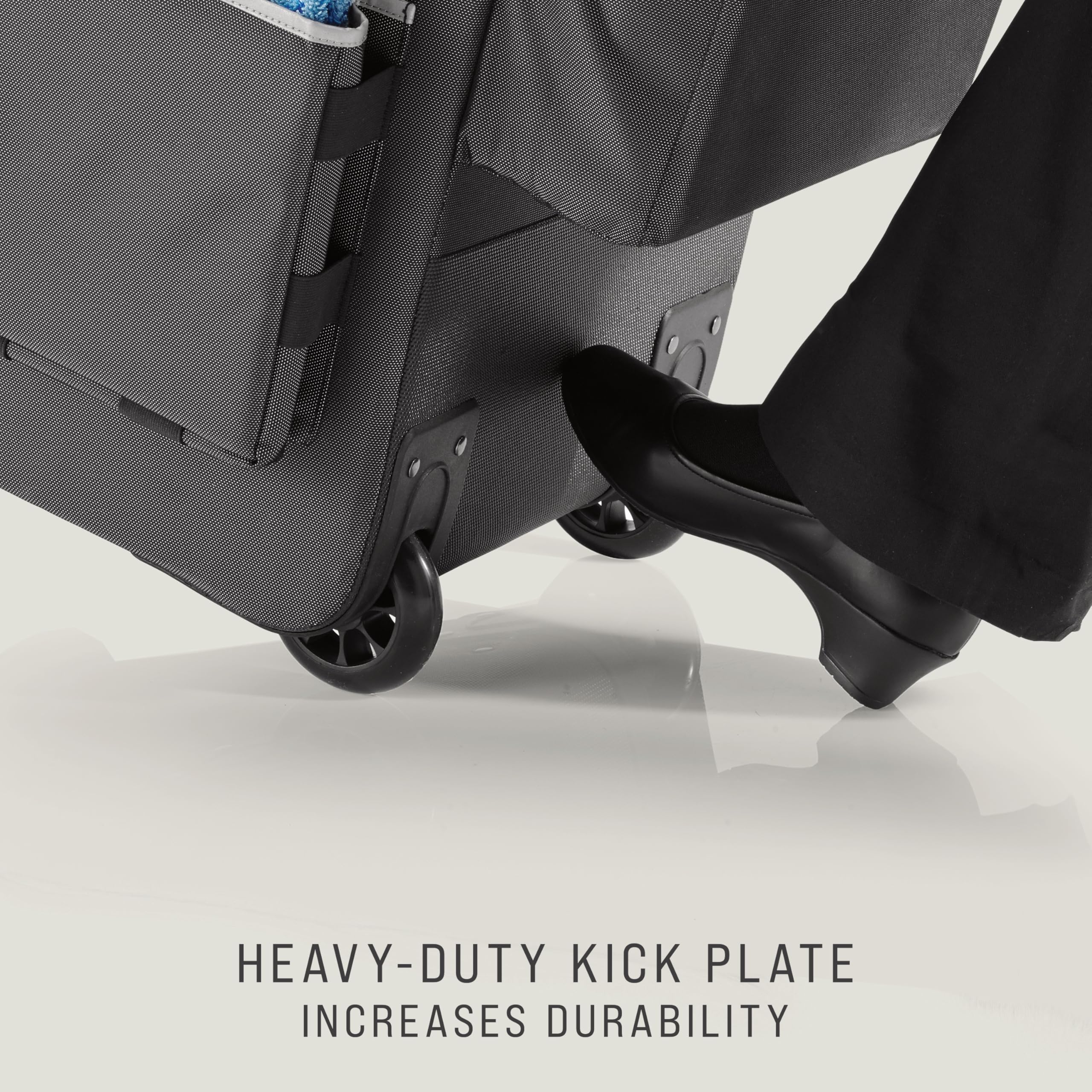 Rubbermaid Commercial Products Executive Quick Carts, Mobile/Travel Office Cart, Large, Dark Gray, for Housekeeper/Sales Rep/Medical Professionals/Home Healthcare/Teachers - Image 6