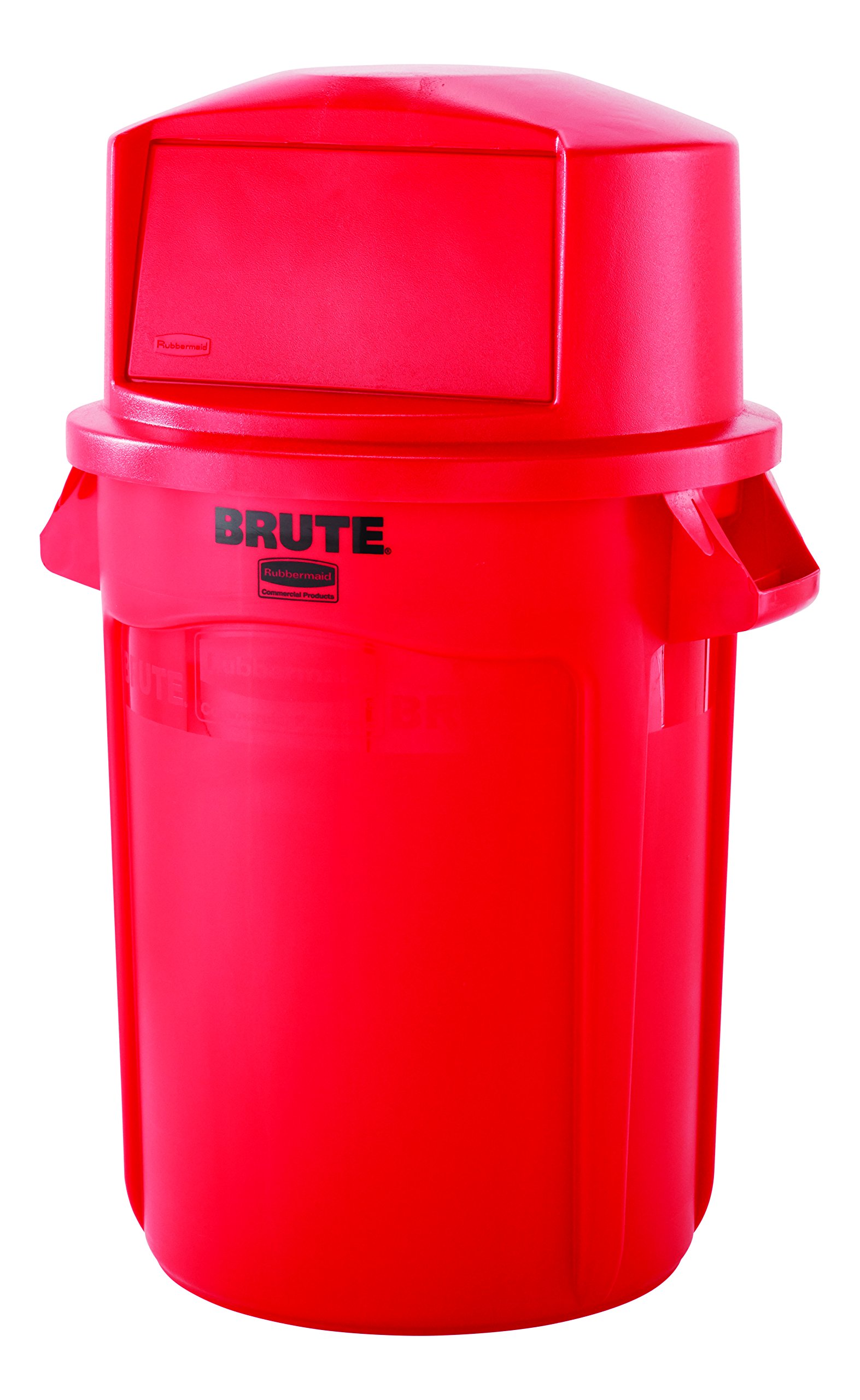Rubbermaid Commercial Products Heavy-Duty BRUTE Dome Swing Top Door Lid, Plastic, Red, Compatible with the 32-Gallon Waste/Utility Containers - Image 3