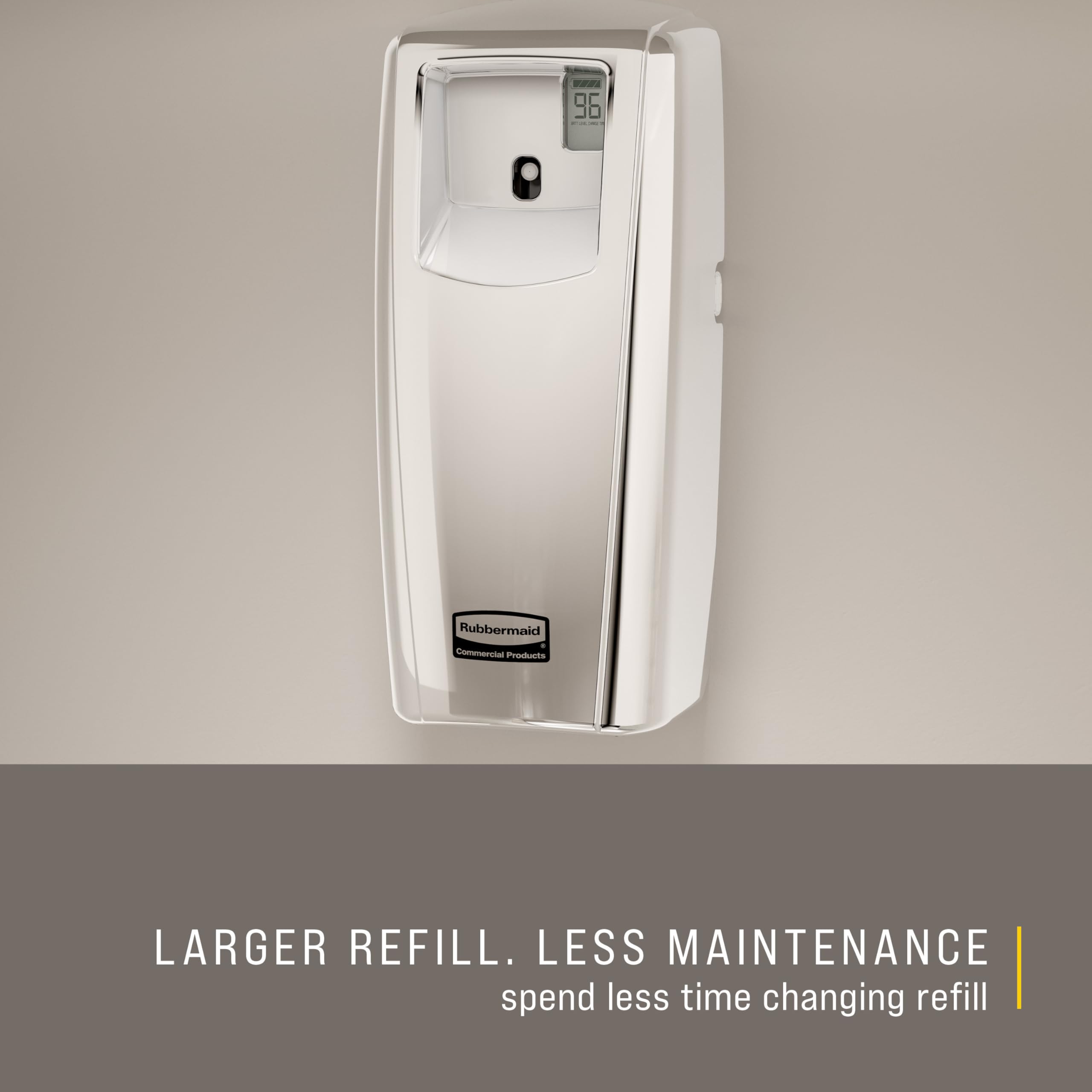 Rubbermaid Commercial Products Microburst Automated Odor-Controlling Aerosol Air Care System, MB9000 Dispenser, Chrome, for Restaurants/Hotels/Schools/Airports/Offices - Image 4