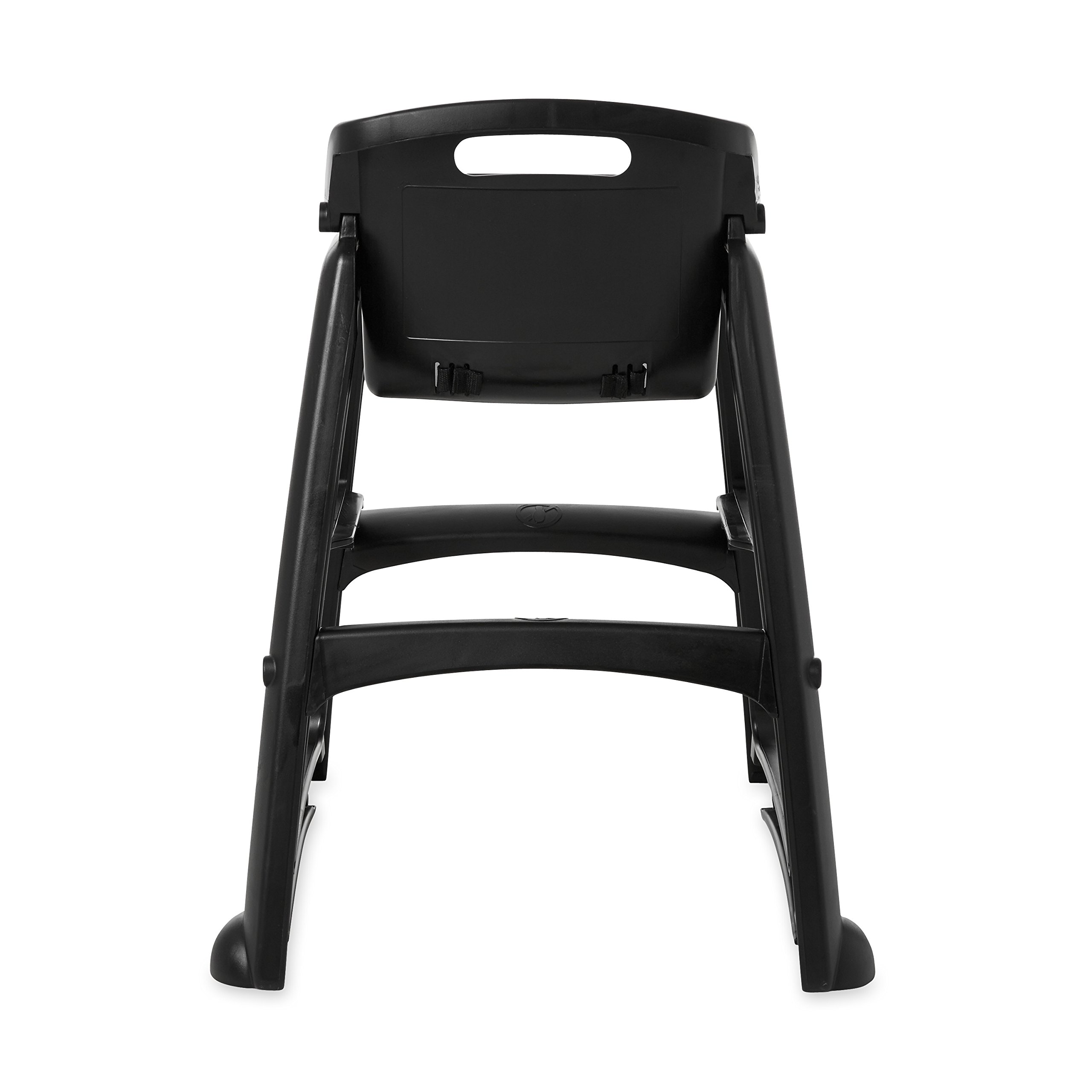 Rubbermaid Commercial Products Sturdy High-Chair, 33lb Capacity, Black, Pre-Assmbled with Wheels, Stackable, Fits Under Table for Child/Baby/Toddler Seating - Image 4