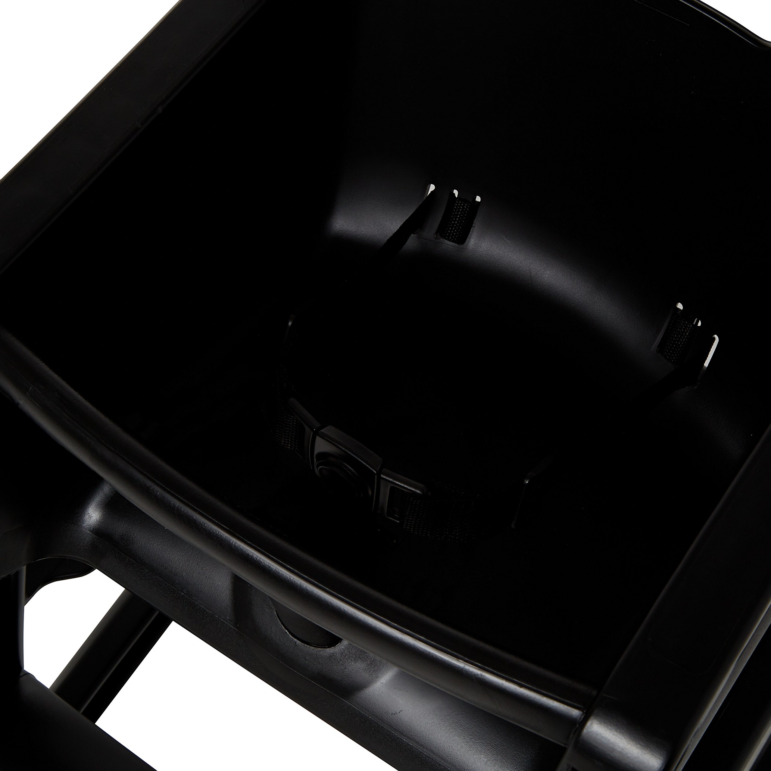 Rubbermaid Commercial Products Sturdy High-Chair, 33lb Capacity, Black, Pre-Assmbled with Wheels, Stackable, Fits Under Table for Child/Baby/Toddler Seating - Image 5