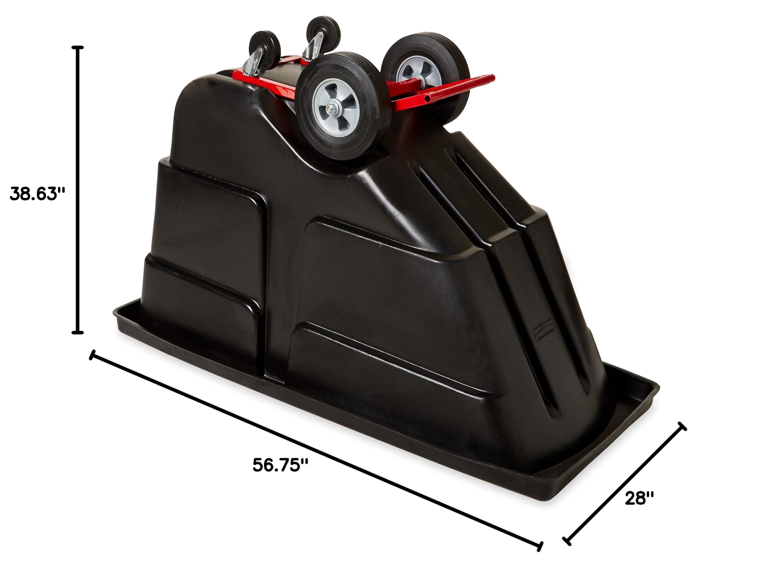 Rubbermaid Commercial Products Tilt Dump Truck/Trash Cart/Garbage Collection/Recycling, 1/2 Cubic Yard, Waste Collection, 1250 lbs capacity, Black, for Office/Warehouse/Facility Management - Image 10