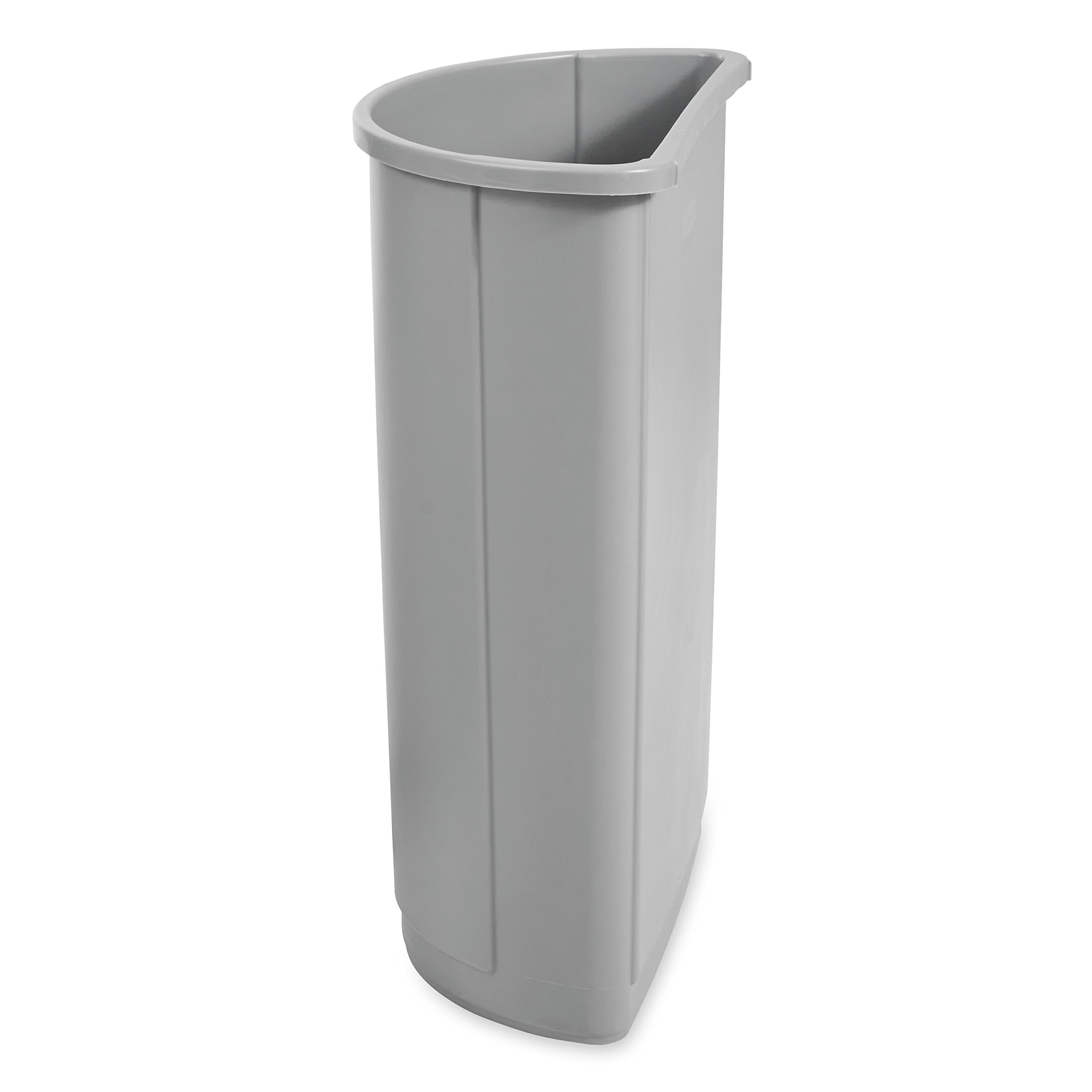 Rubbermaid Commercial Products Untouchable 21 Gal Half Round Gray for Offices/Mailrooms/Classrooms/Areas of High Waste Generation - Image 3